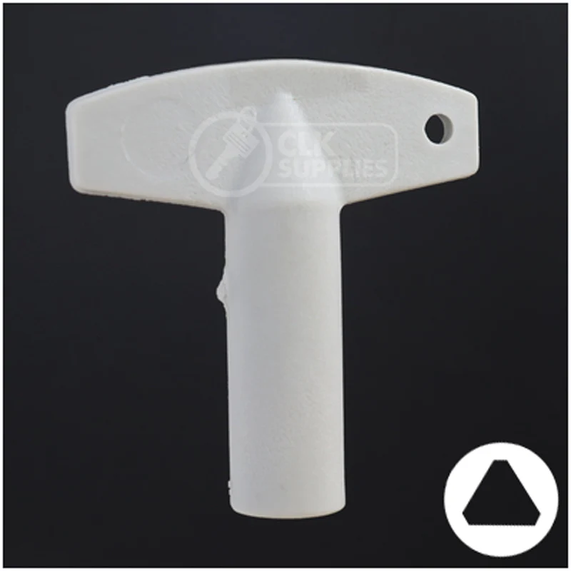 Plastic Triangle Utility Key | Lowe & Fletcher | BD177 - Image 3