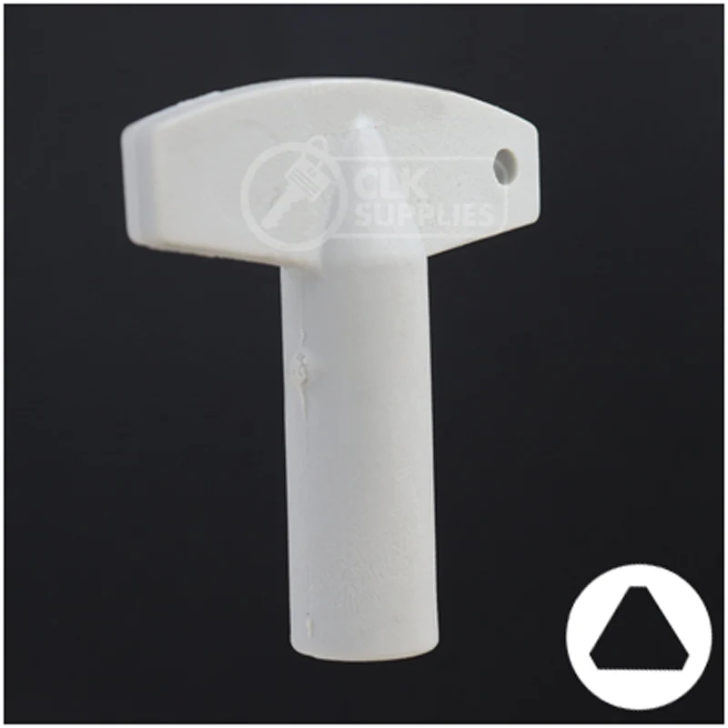 Plastic Triangle Utility Key | Lowe & Fletcher | BD177 - Image 5