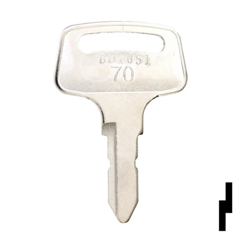 Precut Tractor Key | Kubota | BD1051 - Image 2