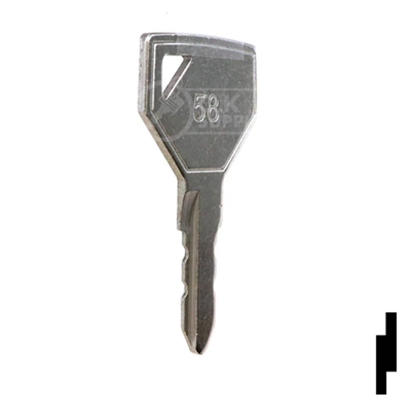Precut Tractor Key | Yanmar, John Deere | EQ-58, 52160 - Image 5