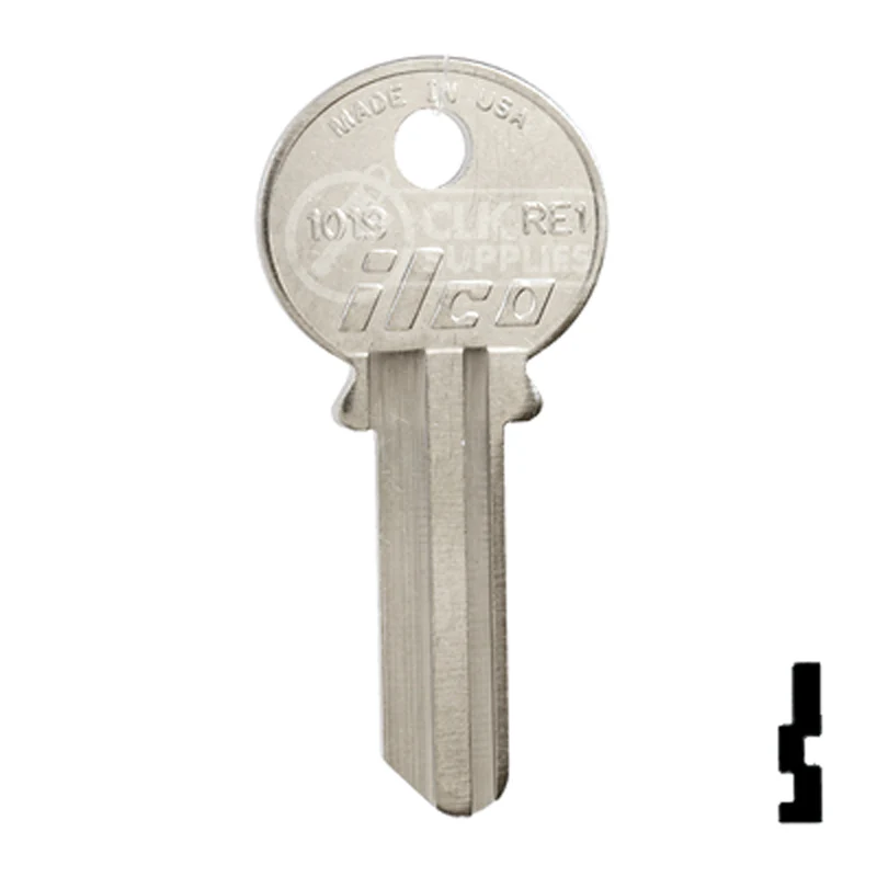 Uncut Key Blank | Reading | RE1, 1019 - Image 2