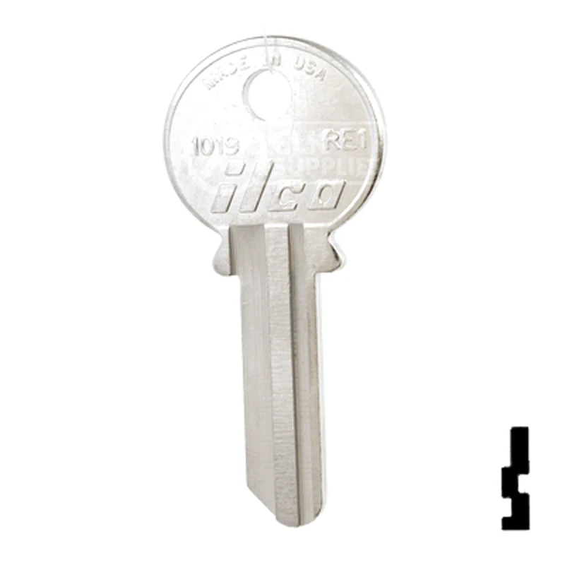 Uncut Key Blank | Reading | RE1, 1019 - Image 24