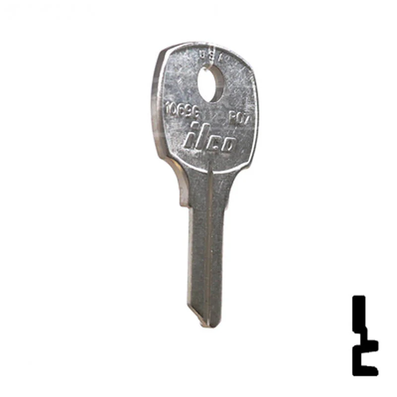 Uncut Key Blank | National | RO7, 1069G - Image 4