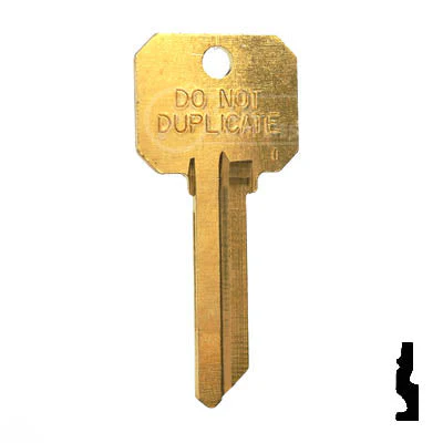 Uncut DND Key Blank | Sargent | S22, 01007LA