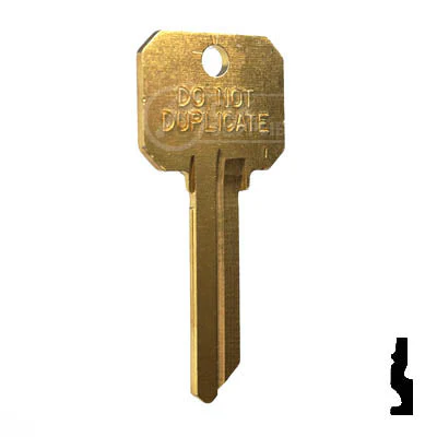 Uncut DND Key Blank | Sargent | S22, 01007LA - Image 2