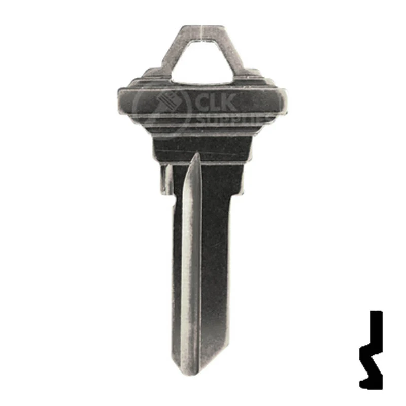Uncut Key Blank | Schlage | SC1 - Nickel Plated - Image 13