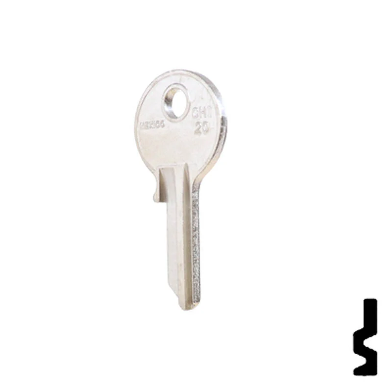 Uncut Key Blank | Chicago | SC1041R, KP2 - Image 10