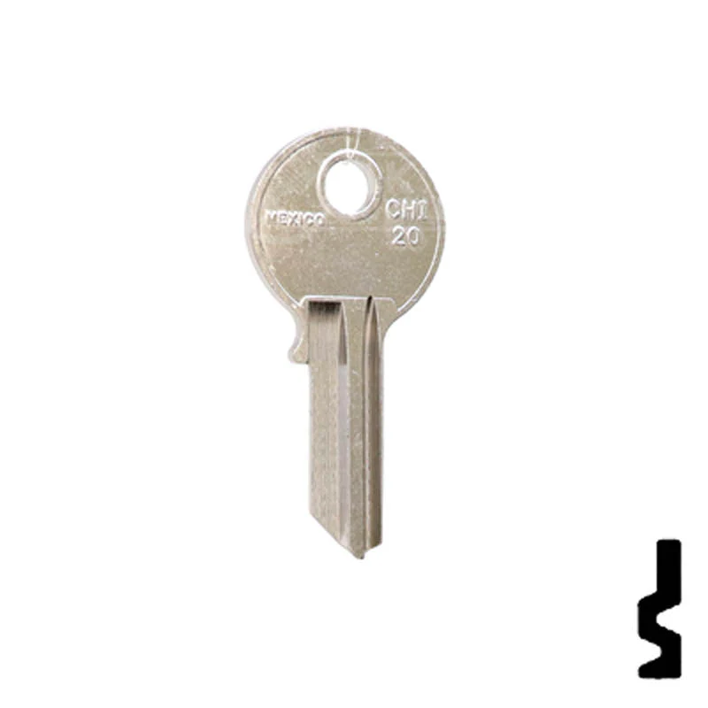 Uncut Key Blank | Chicago | SC1041R, KP2 - Image 14