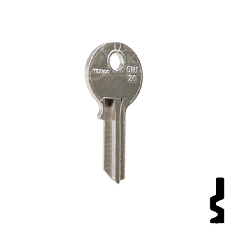 Uncut Key Blank | Chicago | SC1041R, KP2 - Image 15