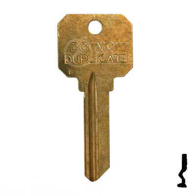 Uncut DND Key Blank | Schlage | SC20 - Image 2