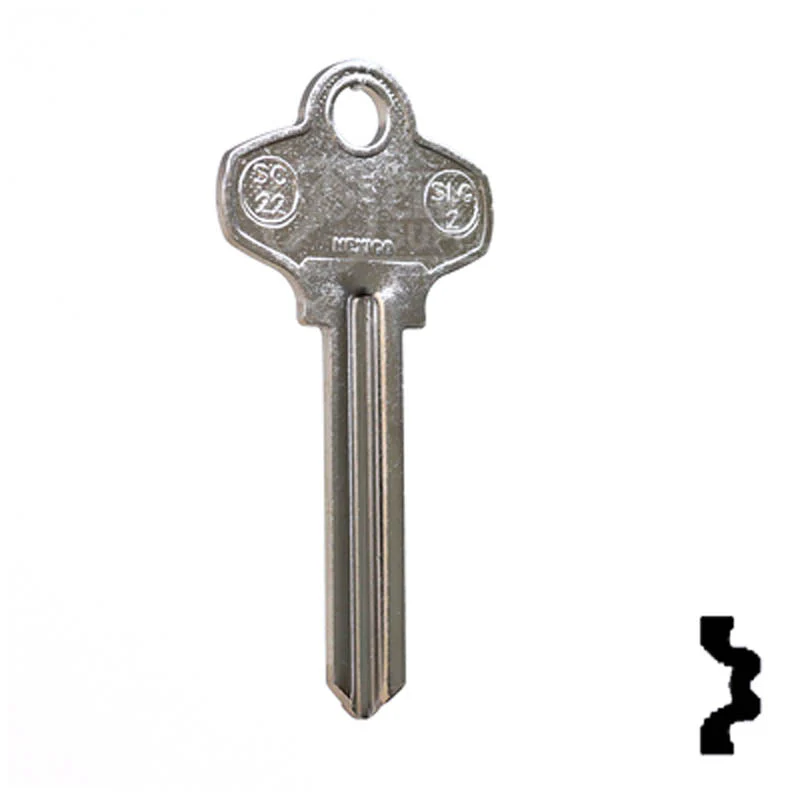 Uncut Key Blank | Schlage | SC22, 1307W - Image 15
