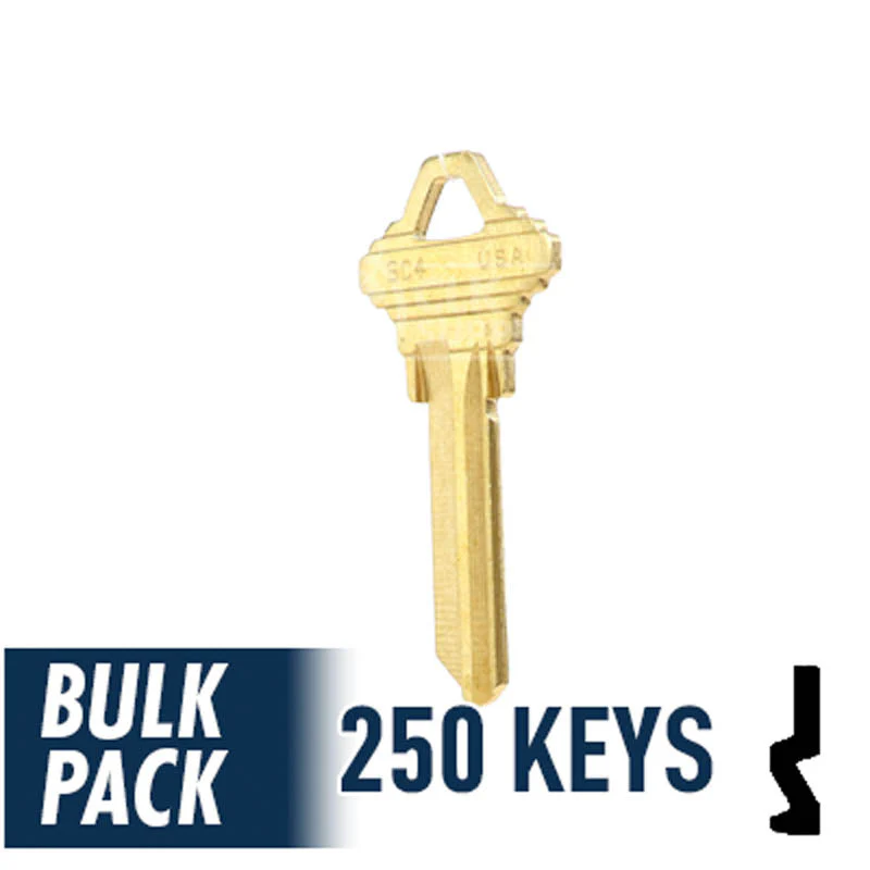 Uncut Key Blank | Schlage | SC4 - 250 Pack by Ilco - Image 23