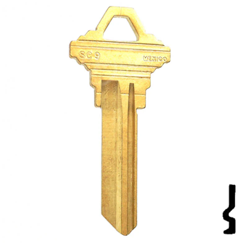 Uncut Key Blank | Schlage | SC9, A1145E - Image 2
