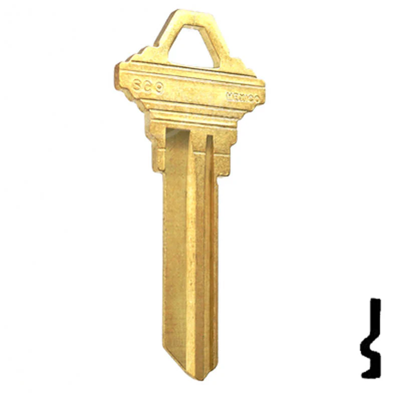 Uncut Key Blank | Schlage | SC9, A1145E - Image 3