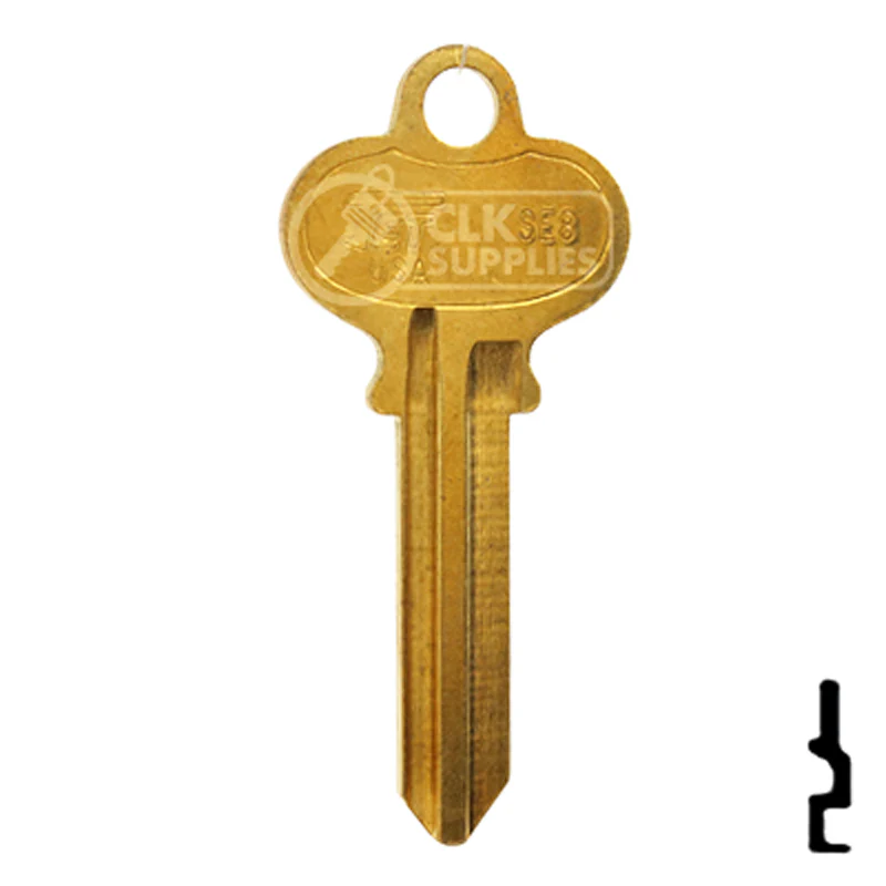 Uncut Key Blank | Segal | SE8-BR - Image 2