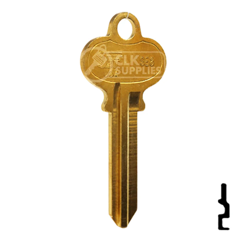 Uncut Key Blank | Segal | SE8-BR - Image 3