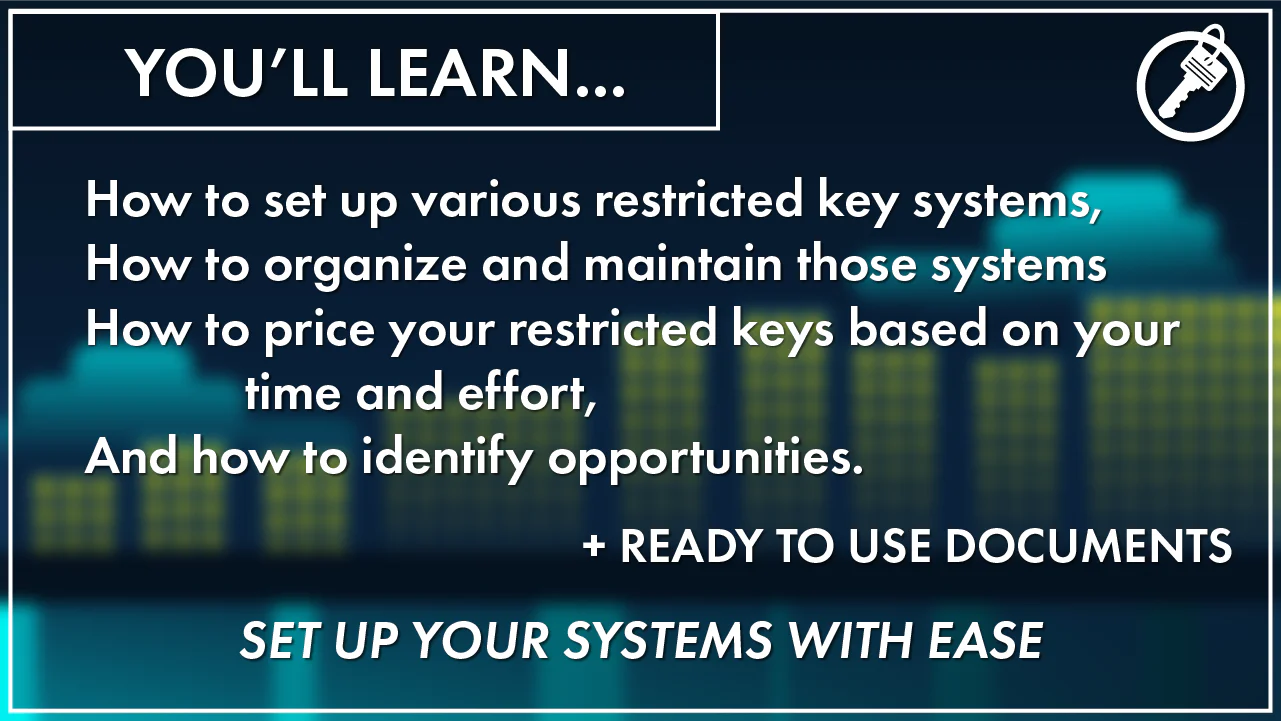 Setup, Manage, & Sell Restricted Key Systems - Image 4