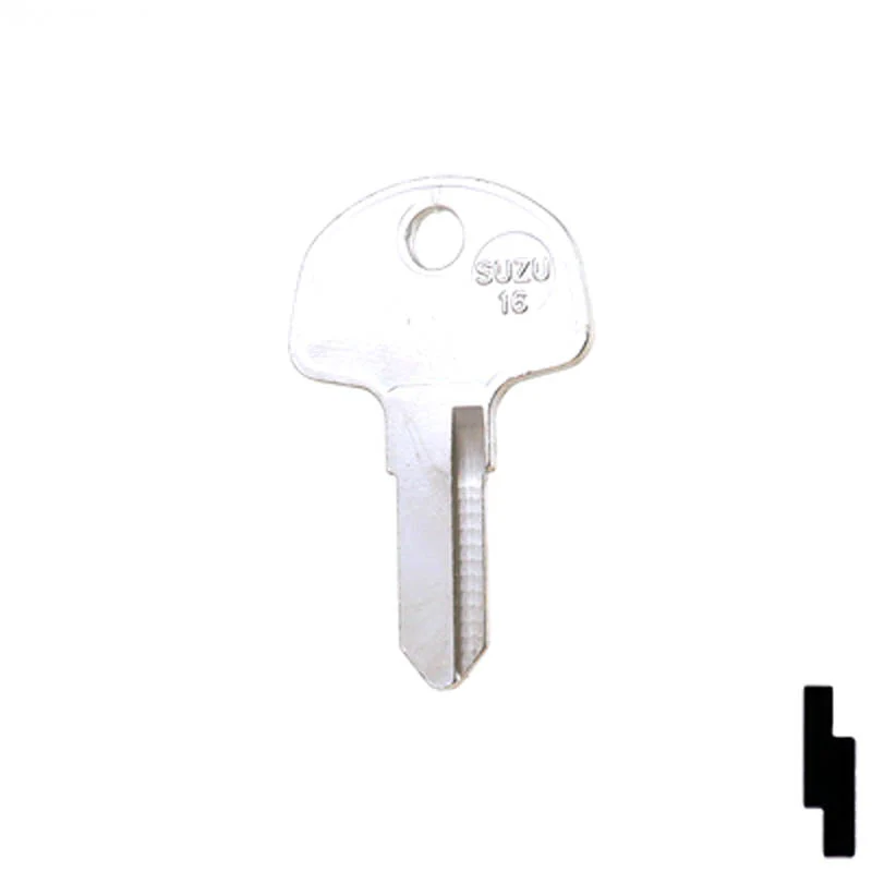 Uncut Key Blank | Suzuki Motorcycle | SUZ10 - Image 12