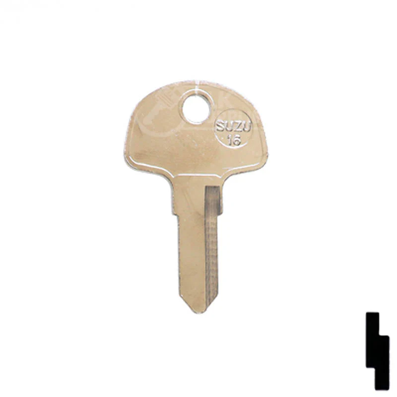 Uncut Key Blank | Suzuki Motorcycle | SUZ10 - Image 14