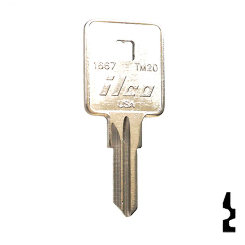 Uncut Key Blank | TriMark | TM20, 1667 - Image 2