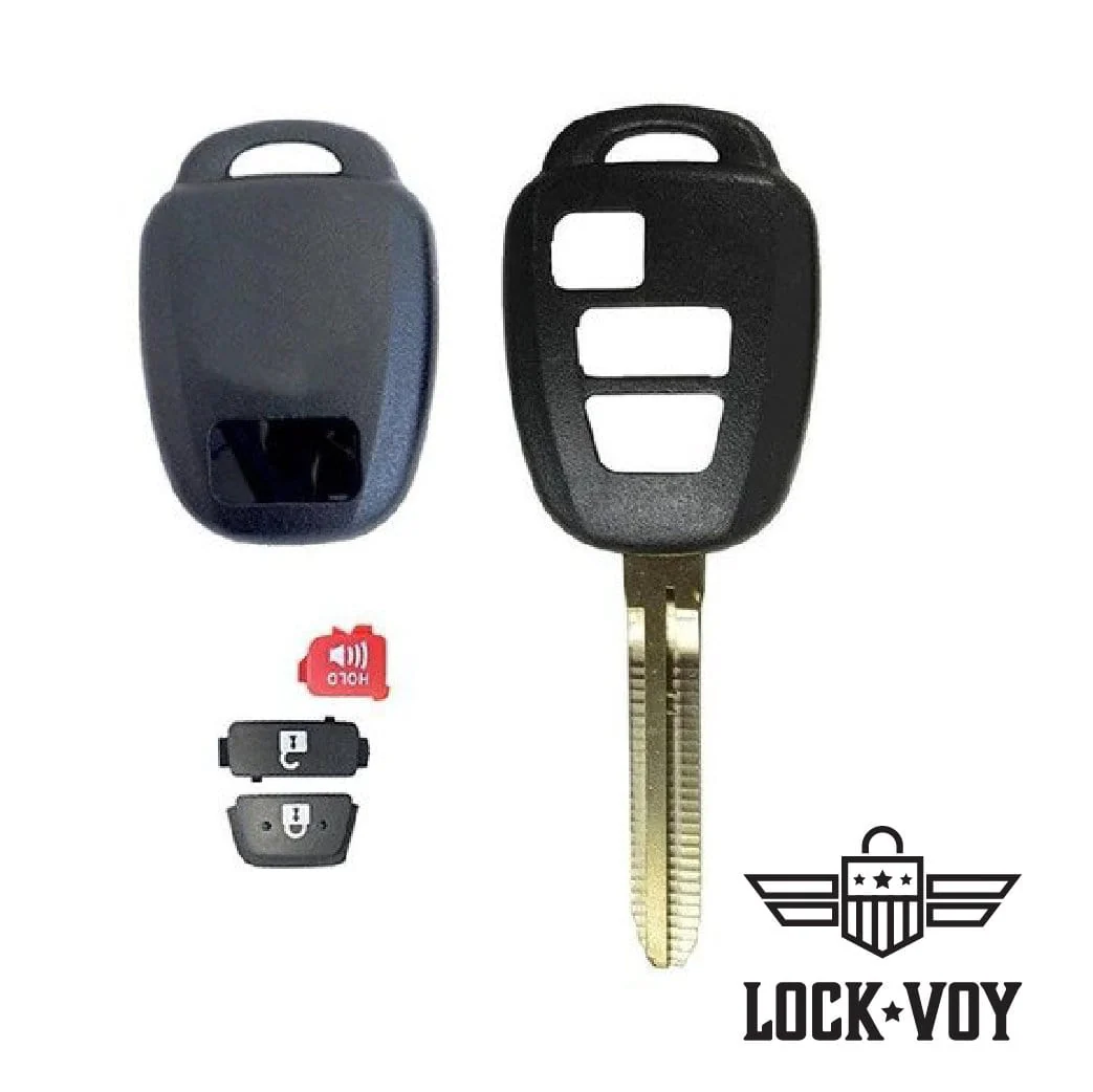 Toyota 3 Button Triangle Remote Head Key Shell