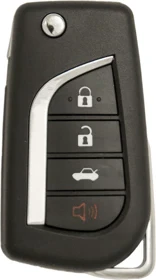 Toyota 4 Button Flip Key "H" Chip (4B1) - By Ilco