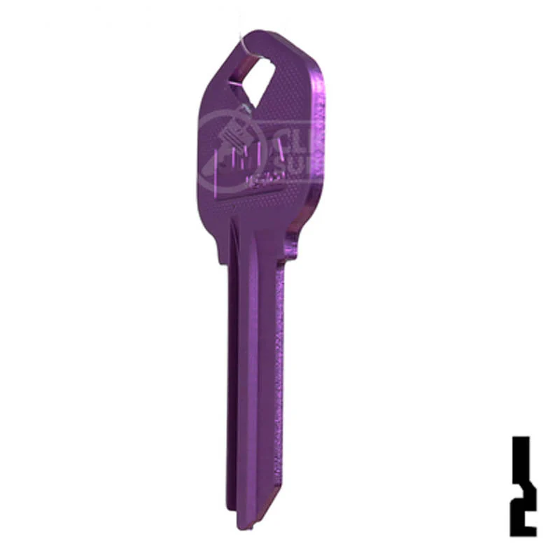 Uncut Aluminum Key Blank | Kwikset KW1 | Lilac - Image 21
