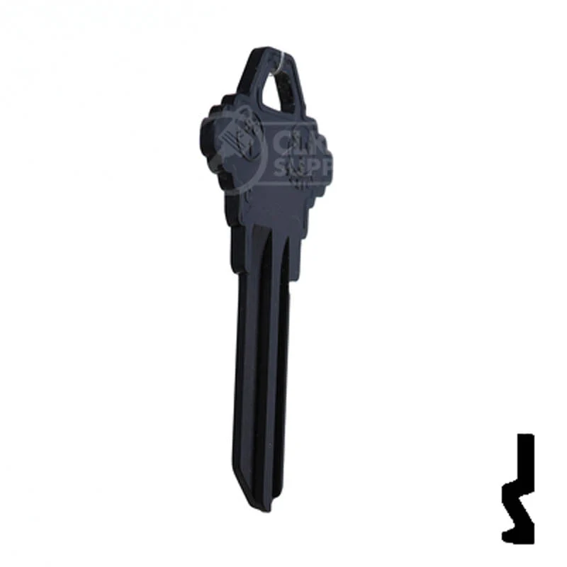 Uncut Aluminum Key Blank | Schlage SC1 | Black - Image 17