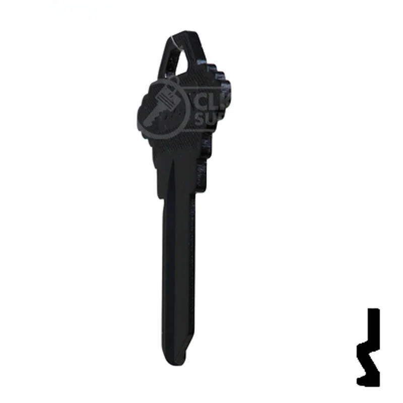 Uncut Aluminum Key Blank | Schlage SC1 | Black - Image 21