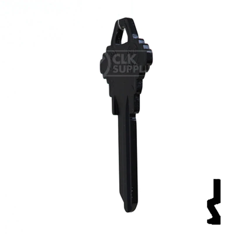 Uncut Aluminum Key Blank | Schlage SC1 | Black - Image 9