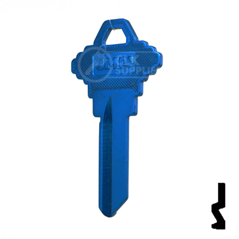 Uncut Aluminum Key Blank | Schlage SC1 | Blue - Image 23