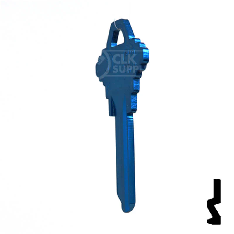 Uncut Aluminum Key Blank | Schlage SC1 | Blue - Image 9