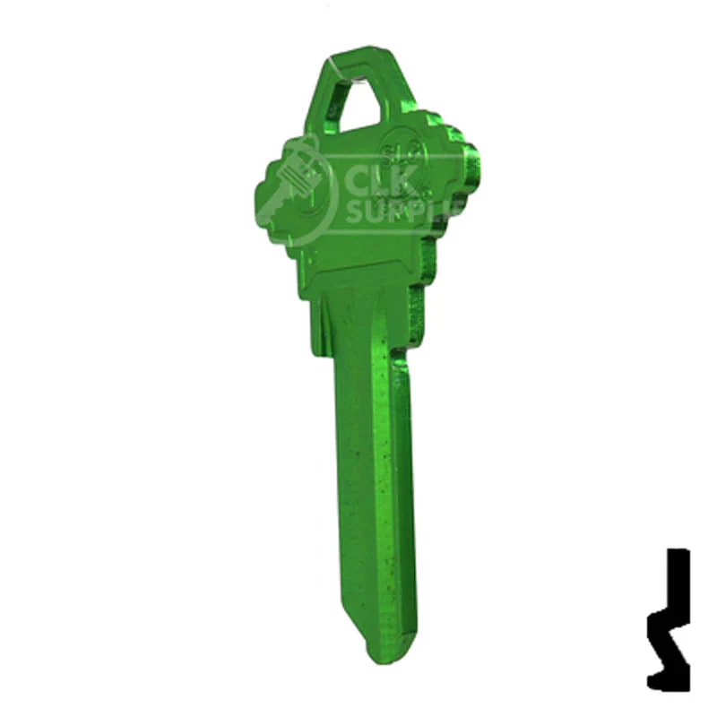 Uncut Aluminum Key Blank | Schlage SC1 | Green - Image 10