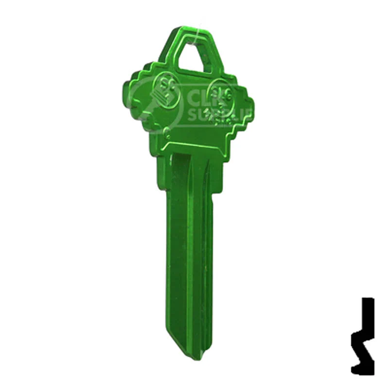 Uncut Aluminum Key Blank | Schlage SC1 | Green - Image 16