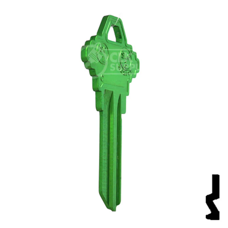 Uncut Aluminum Key Blank | Schlage SC1 | Green - Image 17