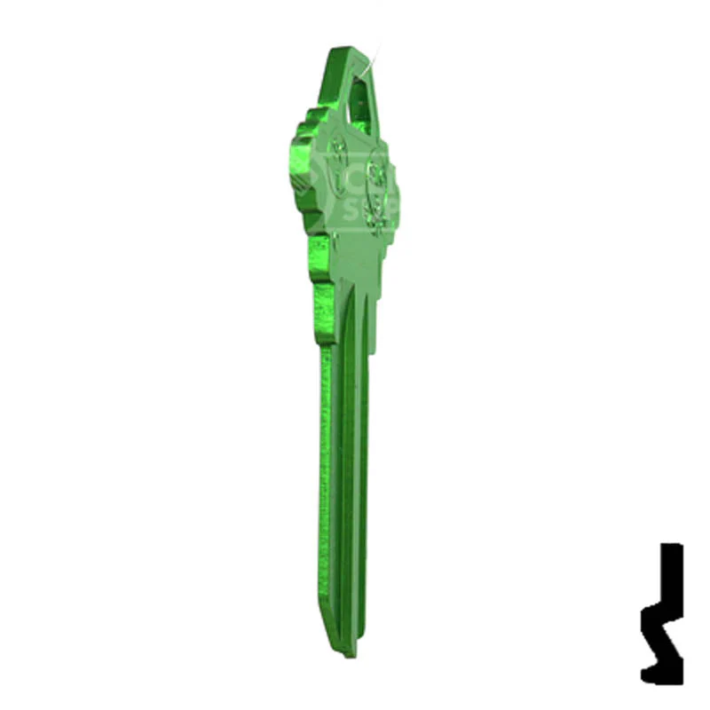 Uncut Aluminum Key Blank | Schlage SC1 | Green - Image 18