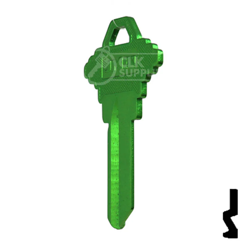 Uncut Aluminum Key Blank | Schlage SC1 | Green - Image 22