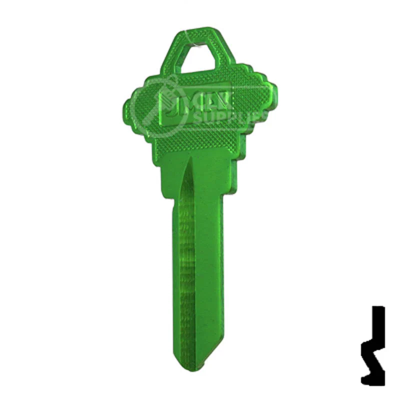 Uncut Aluminum Key Blank | Schlage SC1 | Green - Image 23