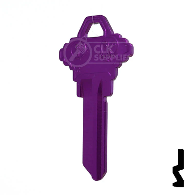 Uncut Aluminum Key Blank | Schlage SC1 | Lilac - Image 11