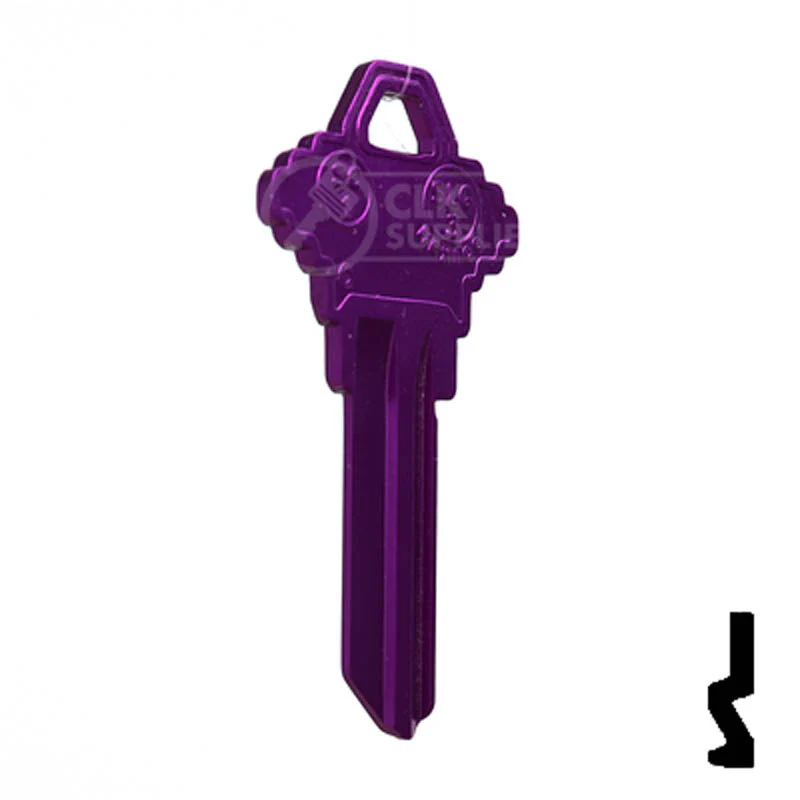 Uncut Aluminum Key Blank | Schlage SC1 | Lilac - Image 16