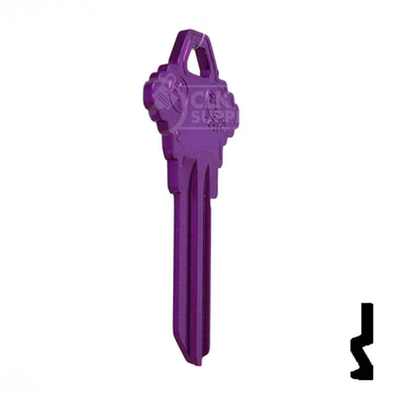 Uncut Aluminum Key Blank | Schlage SC1 | Lilac - Image 17
