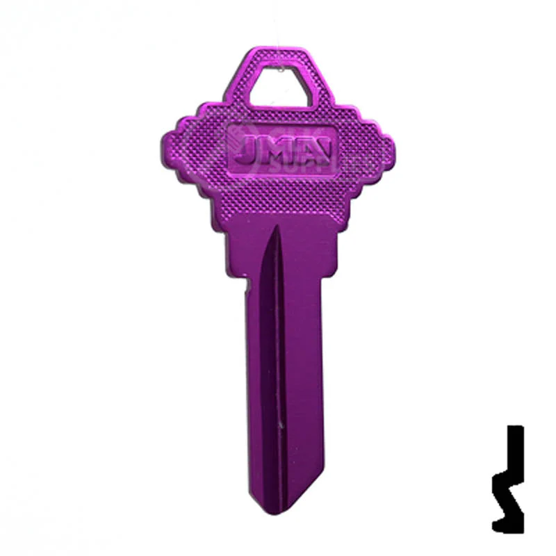 Uncut Aluminum Key Blank | Schlage SC1 | Lilac - Image 2