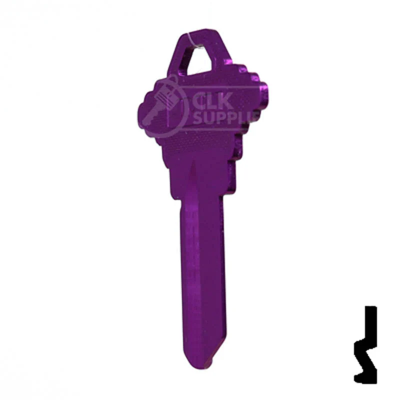 Uncut Aluminum Key Blank | Schlage SC1 | Lilac - Image 22
