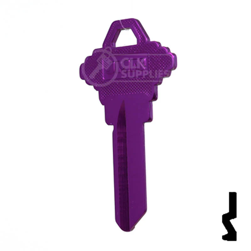 Uncut Aluminum Key Blank | Schlage SC1 | Lilac - Image 23