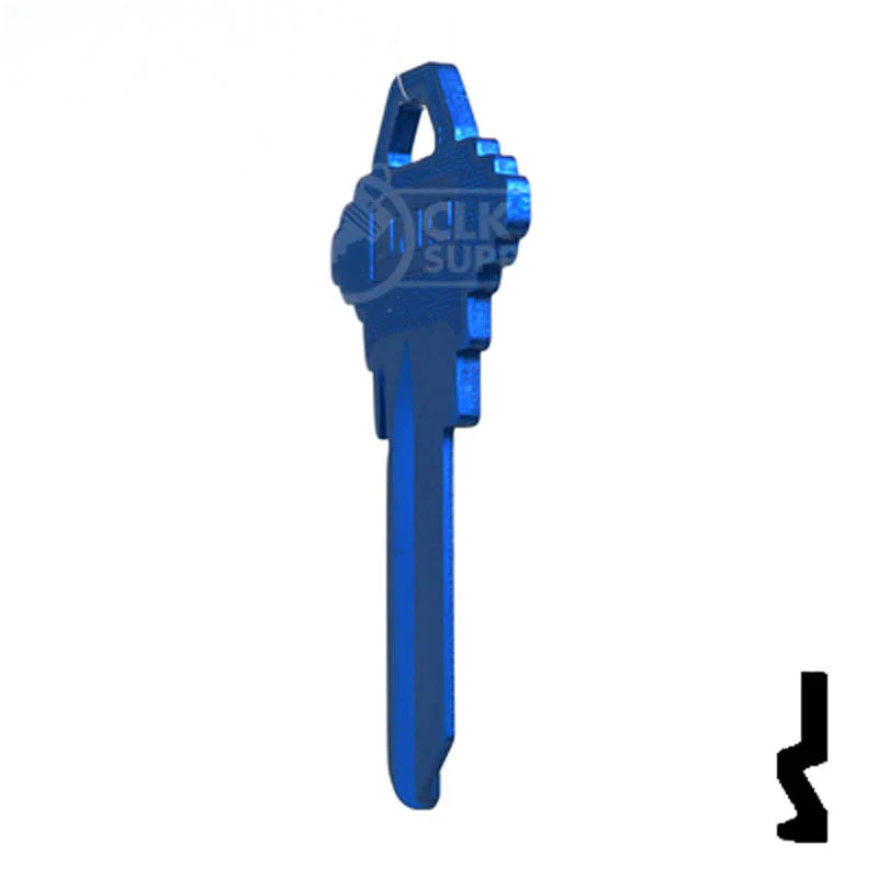 Uncut Aluminum Key Blank | Schlage SC1 | Navy Blue - Image 21