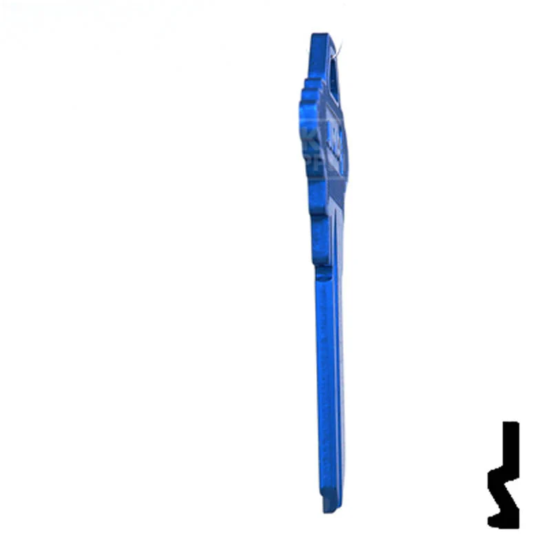 Uncut Aluminum Key Blank | Schlage SC1 | Navy Blue - Image 6