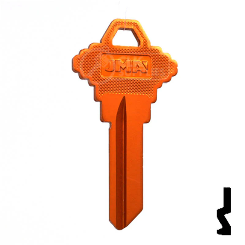 Uncut Aluminum Key Blank | Schlage SC1 | Orange - Image 2