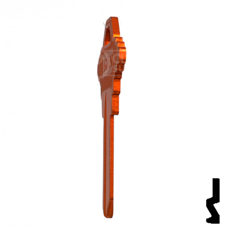 Uncut Aluminum Key Blank | Schlage SC1 | Orange - Image 20