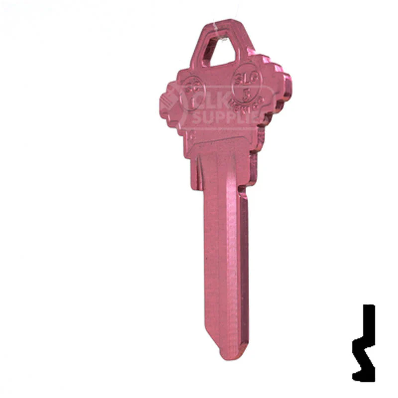 Uncut Aluminum Key Blank | Schlage SC1 | Pink - Image 10