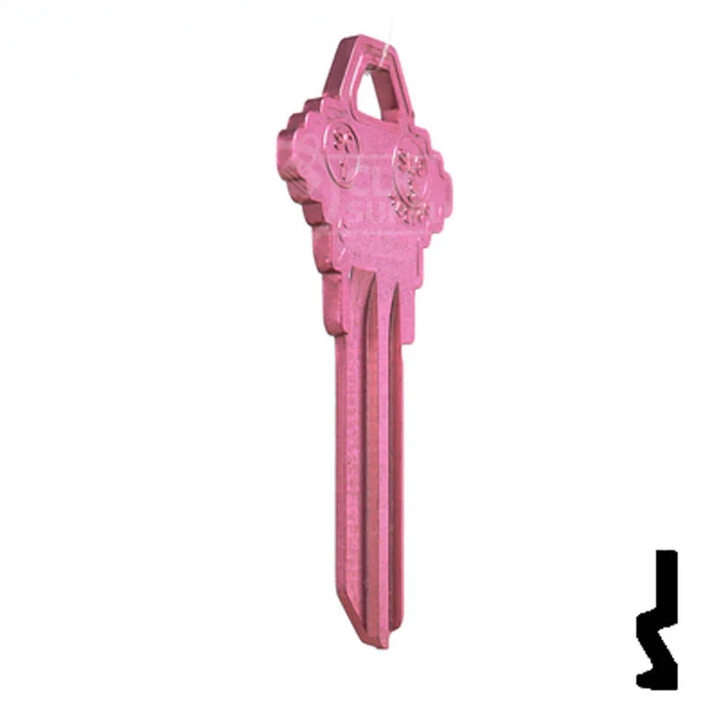 Uncut Aluminum Key Blank | Schlage SC1 | Pink - Image 17